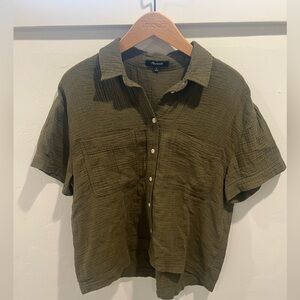 Madewell Women’s Casual Olive Shirt